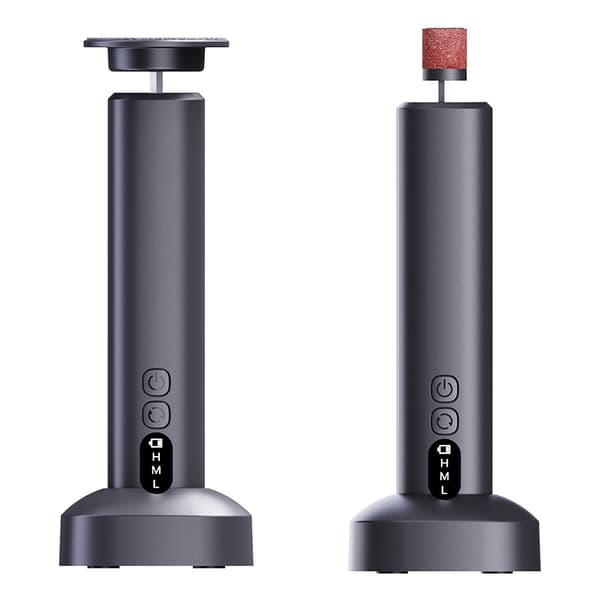 INF 6-hastighets justerbar elektrisk Type-C fotfil svart Svart