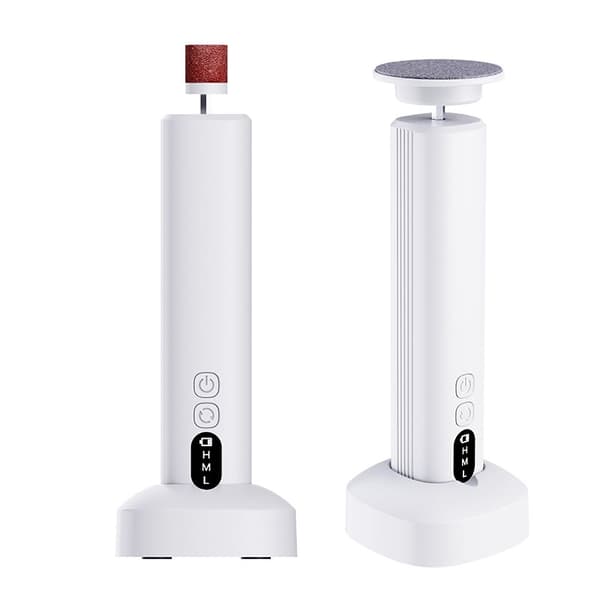 INF 6-trinns justerbar elektrisk Type-C fotfil svart Hvit
