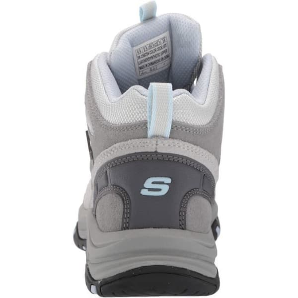 Skechers ankelstövlar dam 158258 - Grå - Ovandel i läder - Vattentät - Gummisula