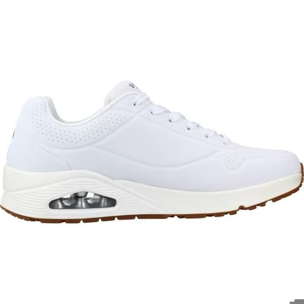 Baskets - SKECHERS - UNO - Sula med minnesskum - Durabuck - Vit färg