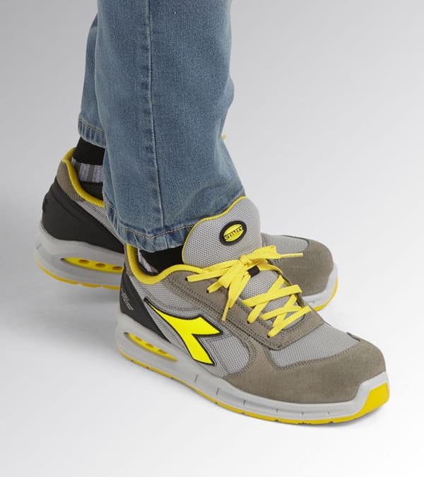 Låga säkerhetsskor DIADORA RUN NET AIRBOX LOW S1P SRC - Grå - Läder - Herr