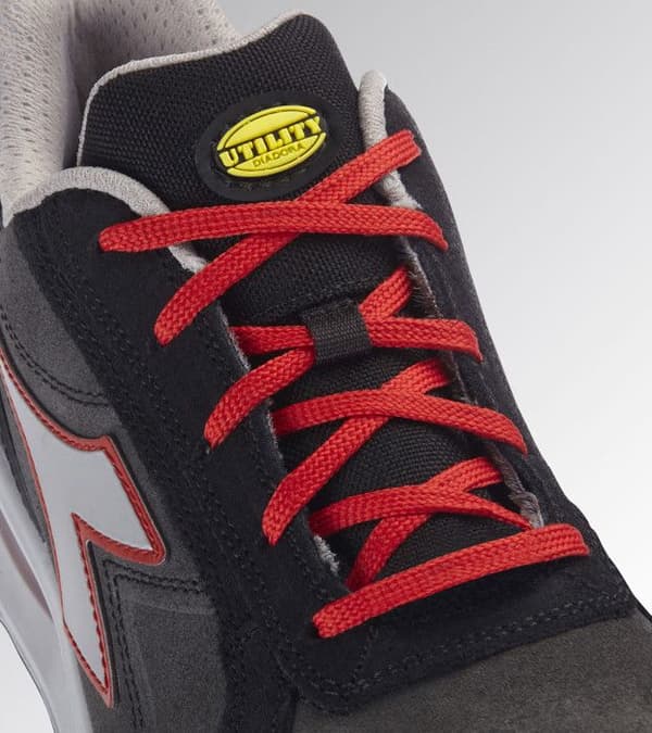 Diadora RUN NET AIRBOX LOW S3 SRC skyddsskor - Läder - Grå/Röd