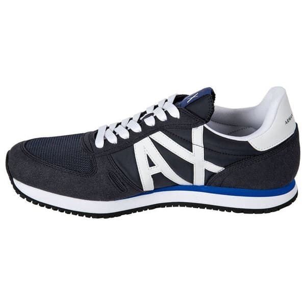 Sko - Armani Exchange - Herr - Grå - Textil och läder - Snören