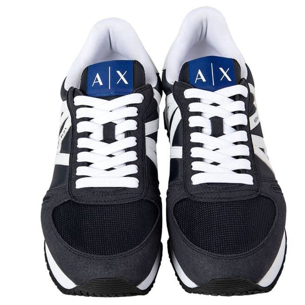 Sko - Armani Exchange - Herr - Grå - Textil och läder - Snören
