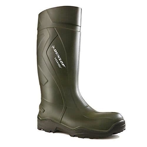 Ejendals Dunlop 760933 Purofort arbetsstövlar Storlek 49-50 Grön-Svart
