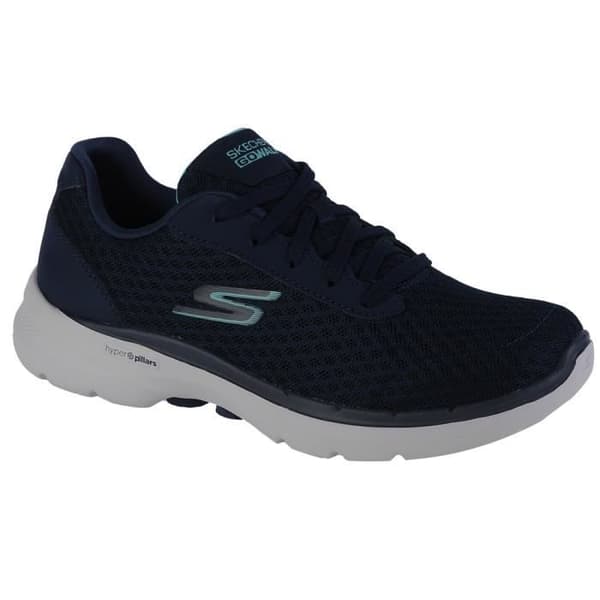 SKECHERS GO Walk 6 Iconic Vision Svarta löparskor för kvinnor - bekväma och lätta