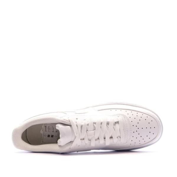 Skor - Nike - COURT VISION LOW - Ovandel i läder - Låg vadderad krage - Gummisula