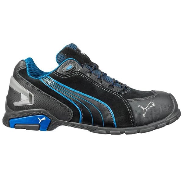 Säkerhetssko - PUMA - RIO BLACK - Standard S3 SRC - Vattentåligt nubuckläder - Genomborrningsskyddssula