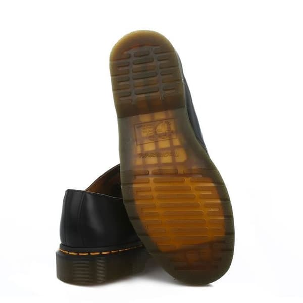 Dr. Martens 1461 Släta svarta läderskor för män och kvinnor