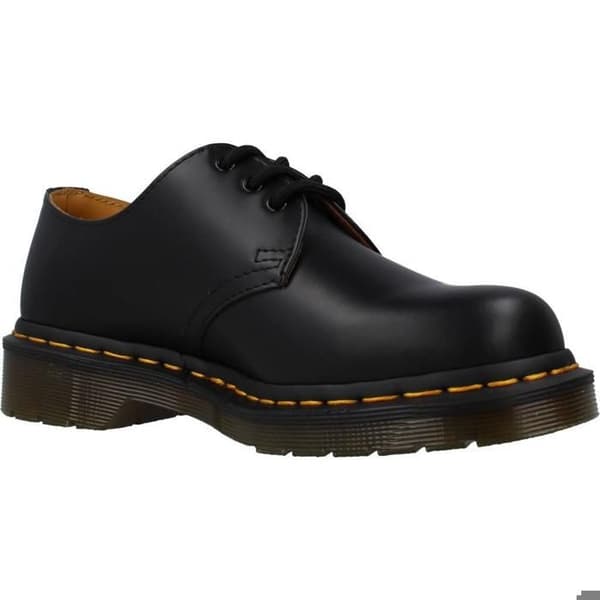 Dr. Martens 1461 Släta svarta läderskor för män och kvinnor
