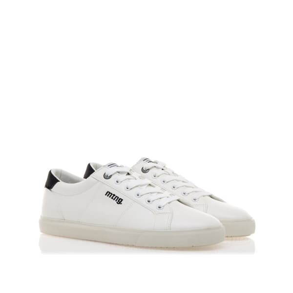 Sportskor Casual Herr Mustang Usain White Sunny Black 84732 C56258 Vit - 45