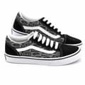Miniatyrbild 3 av 4: Gymnastiksko, Dam Vans JN OLD SKOOL LOGO VN0A5EE6N421 Svart - 34.5
