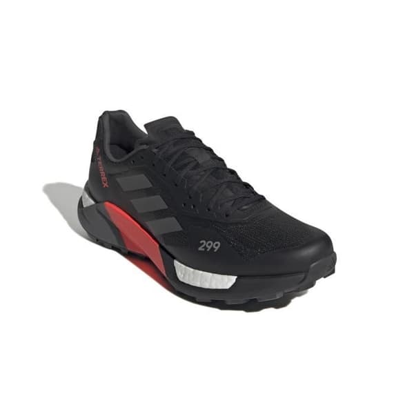 adidas Terrex Agravic Ultra Trail löparskor - svart/mörkgrå/solröd - 46