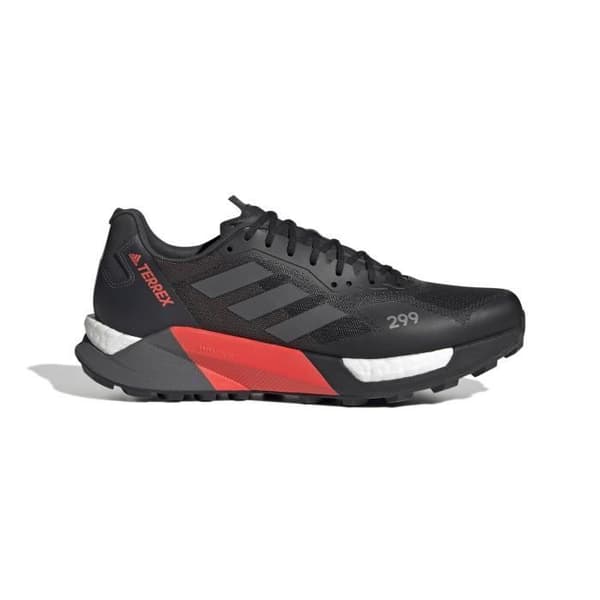 adidas Terrex Agravic Ultra Trail löparskor - svart/mörkgrå/solröd - 46