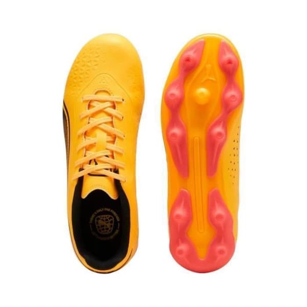 Fotbollsskor - Puma - King FG/AG Jr - Orange - Formgjutna - Andningsbara