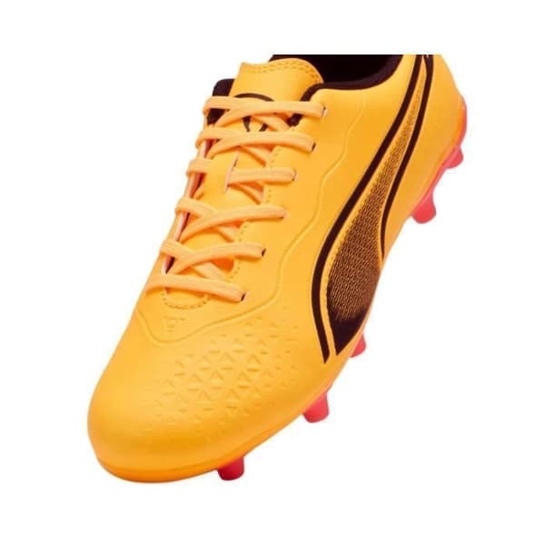Fotbollsskor - Puma - King FG/AG Jr - Orange - Formgjutna - Andningsbara