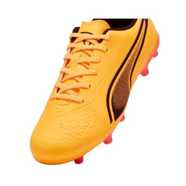 Fotbollsskor - Puma - King FG/AG Jr - Orange - Formgjutna - Andningsbara