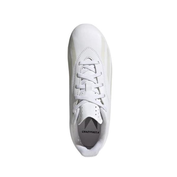 Fotbollsskor - Adidas - X Crazyfast.4 Fxg Jr - Vit - Moldade - Andningsbara