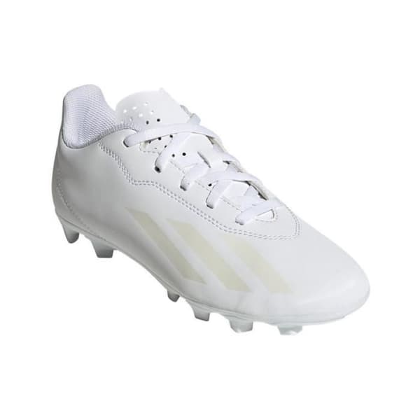 Fotbollsskor - Adidas - X Crazyfast.4 Fxg Jr - Vit - Moldade - Andningsbara