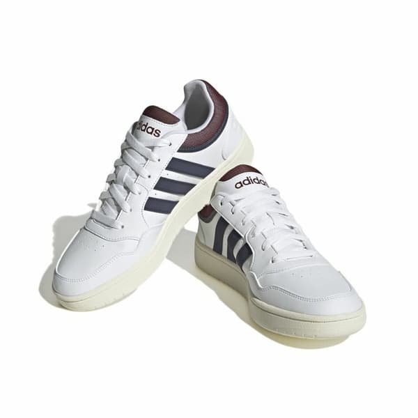 Miesten rennot kävelykengät Adidas Hoops 3.0 Low Classic Vintage Valkoinen - 42