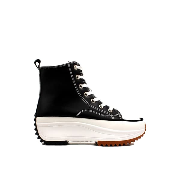 Kvinder Sneakers, Klassisk PU Læder, Tyk Sål, Sort, 39