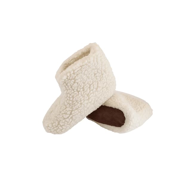 Fluffig Ullstövel (100% ren ull) – Modell Vit Vit 39