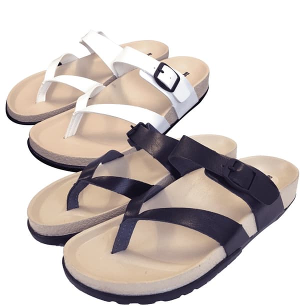 Sandaler Aerosoft Soft Unisex - vit eller svart