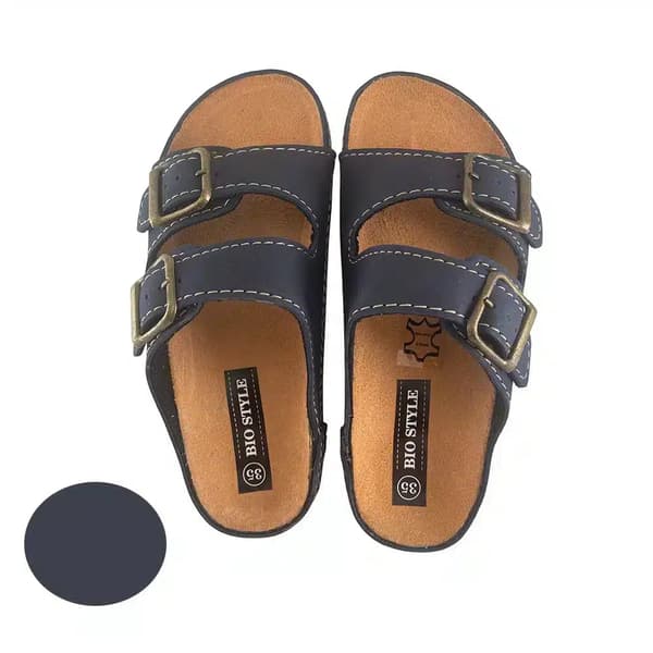 Sandaler för barn med remmar, modell Bio Style - brun eller marinblå