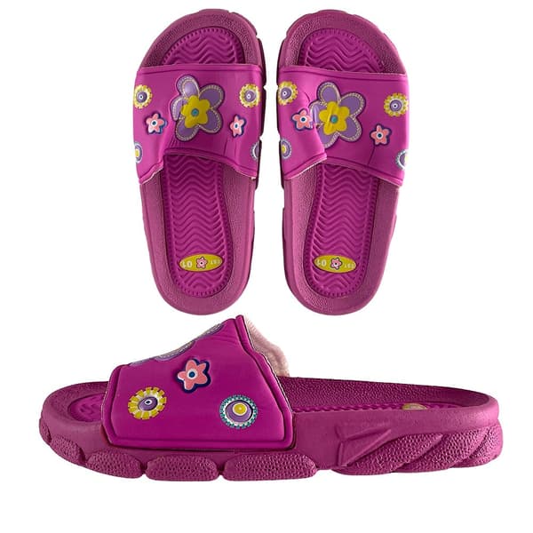 Barn Gummi Sandaler i Lila och Rosa
