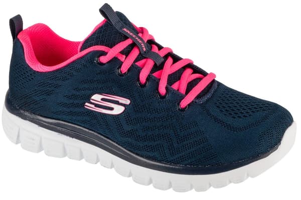 Skechers Graceful - Get Connected 12615W-NVHP, Kvinde, Sneakers, marine blå