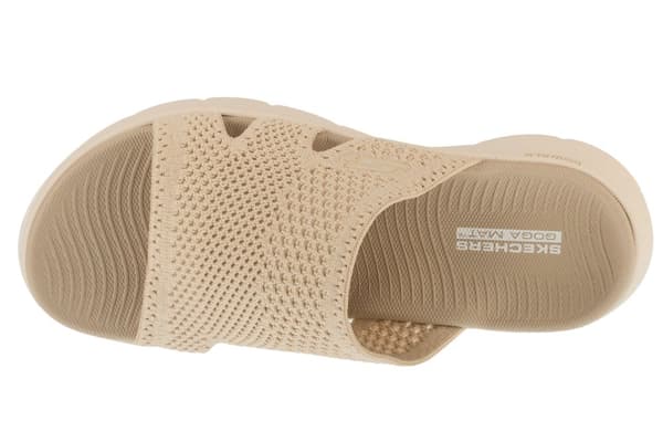 Skechers Go Walk Flex Sandal - Elation 141425-NAT, Kvinde, Slides, beige