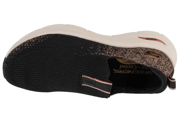 Skechers Arch Fit D'Lux - Glimmer Dust 149689-BKRG, Kvinde, Sneakers, marine blå
