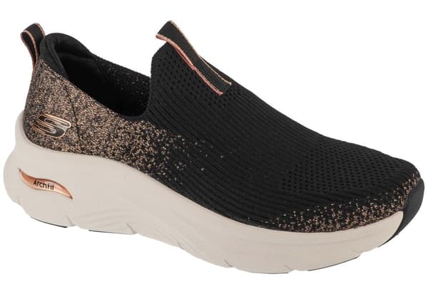 Skechers Arch Fit D'Lux - Glimmer Dust 149689-BKRG, Kvinde, Sneakers, marine blå