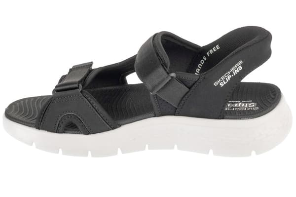 Skechers Slip-Ins: Go Walk Flex Sandal - Easy Entry 229210-BKGY, Mand, Sandaler, sort