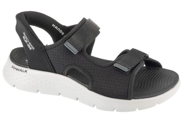 Skechers Slip-Ins: Go Walk Flex Sandal - Easy Entry 229210-BKGY, Mand, Sandaler, sort