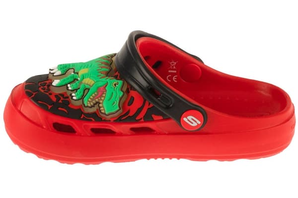 Skechers Foamies: Swifters - T-Rex-Brights 406712L-RED, til Dreng, Slides, rød