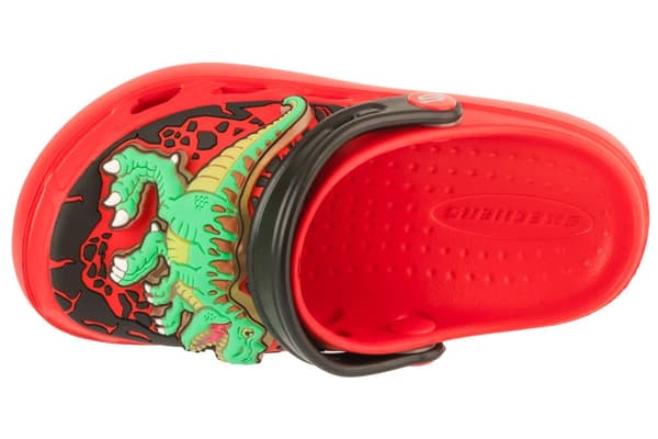 Skechers Foamies: Swifters - T-Rex-Brights 406712L-RED, til Dreng, Slides, rød