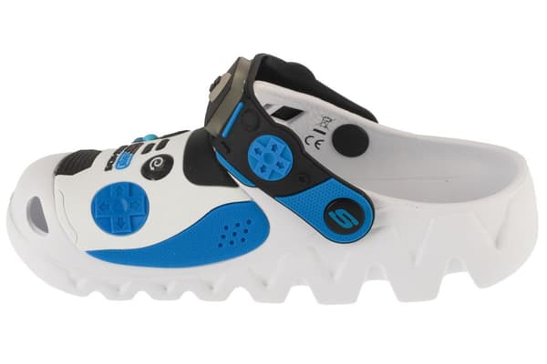 Skechers Foamies: Zaggle - Hydro-Pointz 406721L-WBKB, til Dreng, Slides, hvid