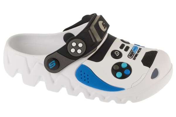 Skechers Foamies: Zaggle - Hydro-Pointz 406721L-WBKB, til Dreng, Slides, hvid