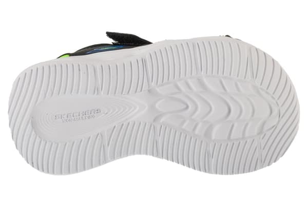 Skechers S-Lights: Sola Glow Sandal - Hyper-Coast 407033N-BKLM, til Dreng, Sandaler, sort