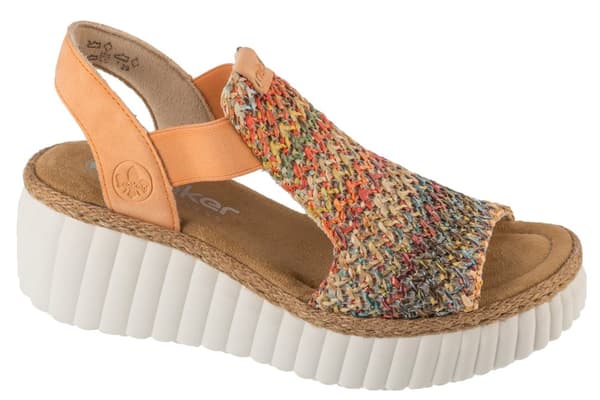 Rieker Sandals 69172-92, Kvinde, Sandaler, flerfarvet