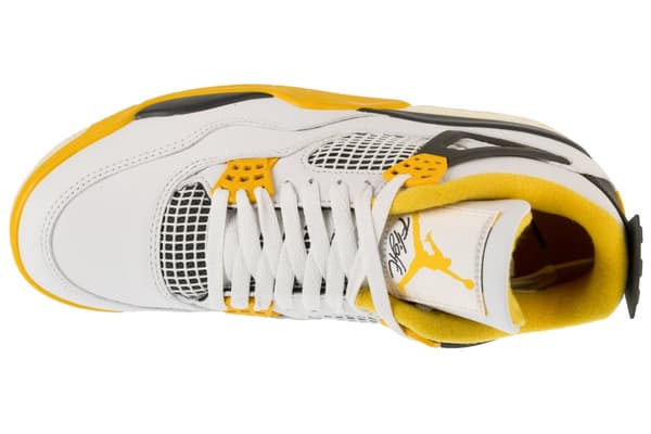 Air Jordan 4 Retro AQ9129-101, Kvinna, Sneakers, vit