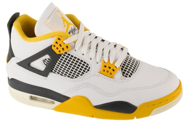 Air Jordan 4 Retro AQ9129-101, Kvinna, Sneakers, vit