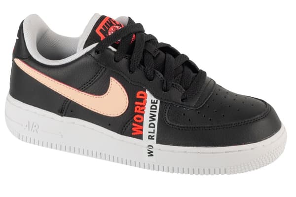 Nike Air Force 1 LV8 1 GS CN8536-001, för Pojke, Sneakers, svart
