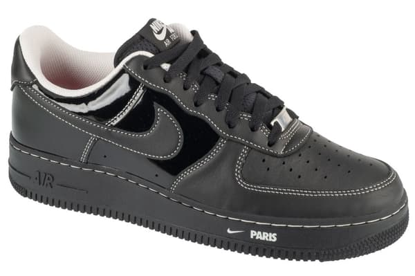 Nike Air Force 1 '07 Low City Pack Paris Patent HV6226-001, Man, Sneakers, svart