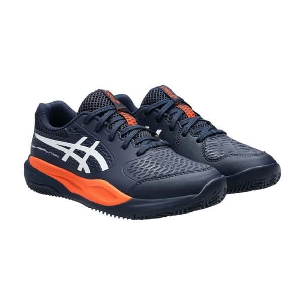 Tennisskor - ASICS - GEL-RESOLUTION X GS - Barnpojke - Grus - Marin/Orange