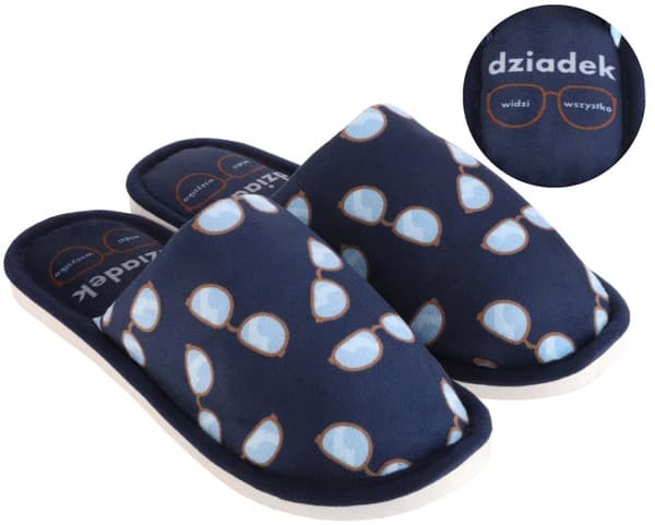 Herrtofflor Varma Roliga Flip-flops GÅVA till Farfars dag MORAJ 40-41