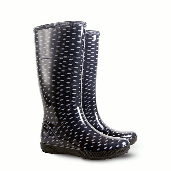 Svarta damguttstövlar med prickar Lady Print V 38