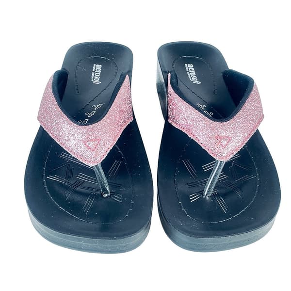 Sandaler Aerosoft – Modell 3802 i silver och rosa