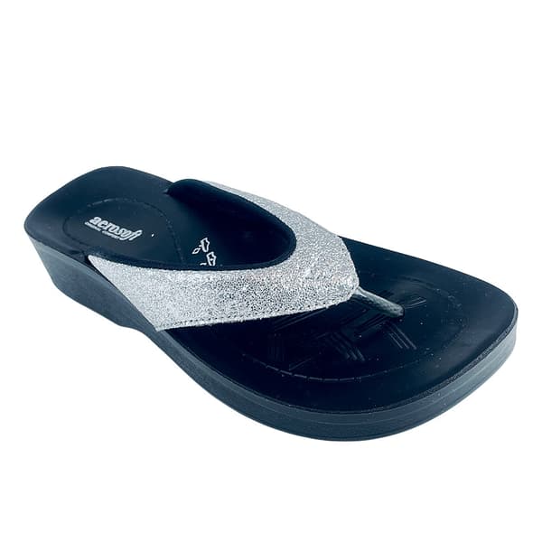 Sandaler Aerosoft – Modell 3802 i silver och rosa
